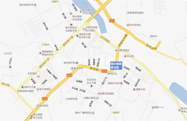 陵水縣市區地圖