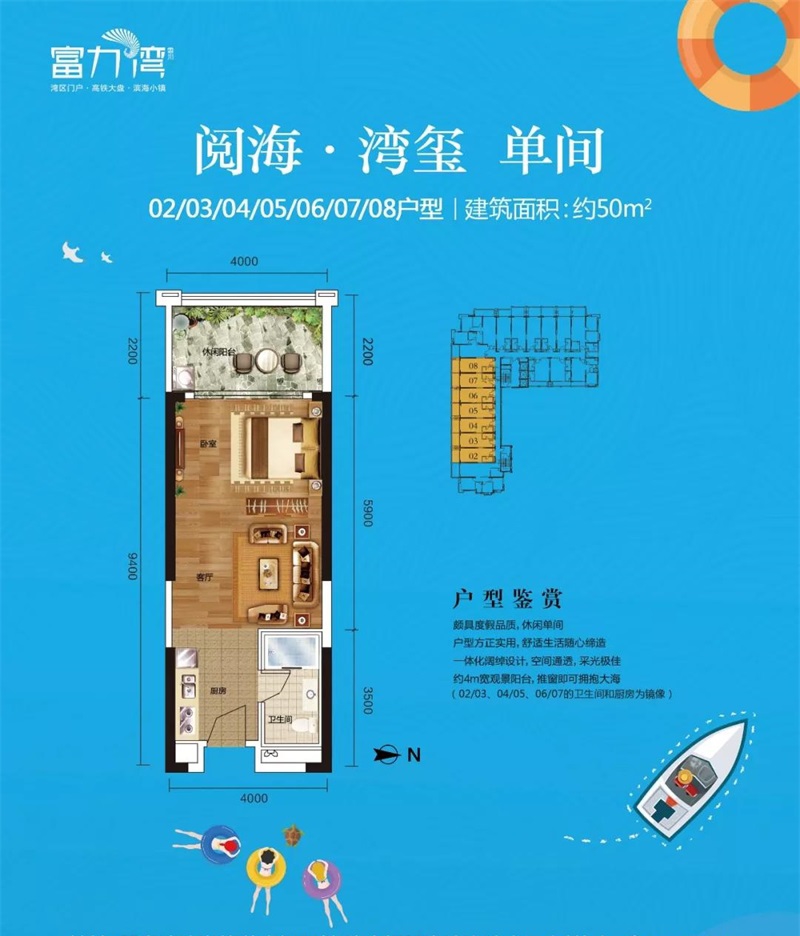 惠州富力灣閱海·灣璽 單間